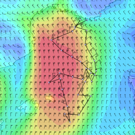 Single route simulation
